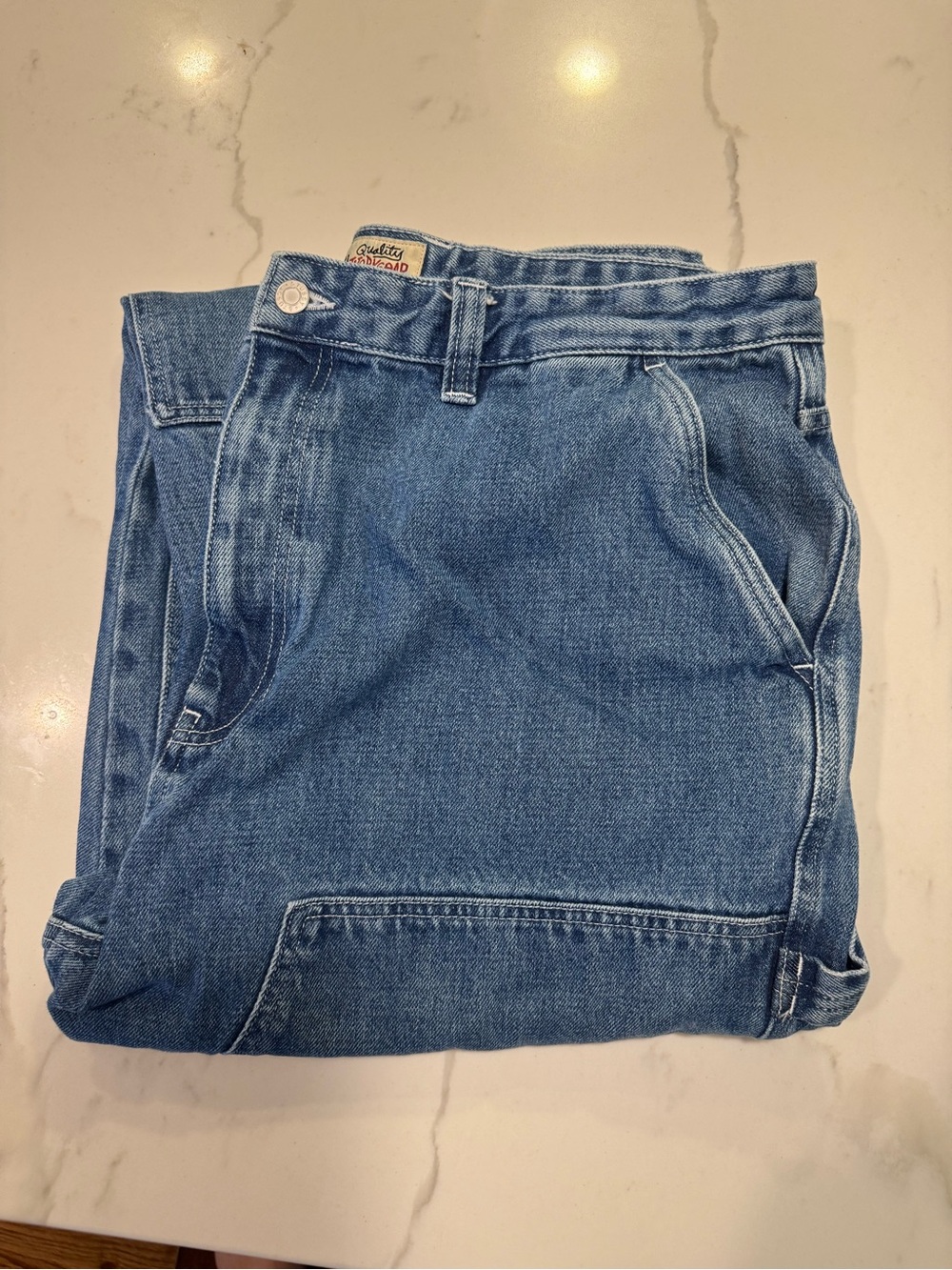 Stussy Men's Light Blue Relaxed Fit Jeans